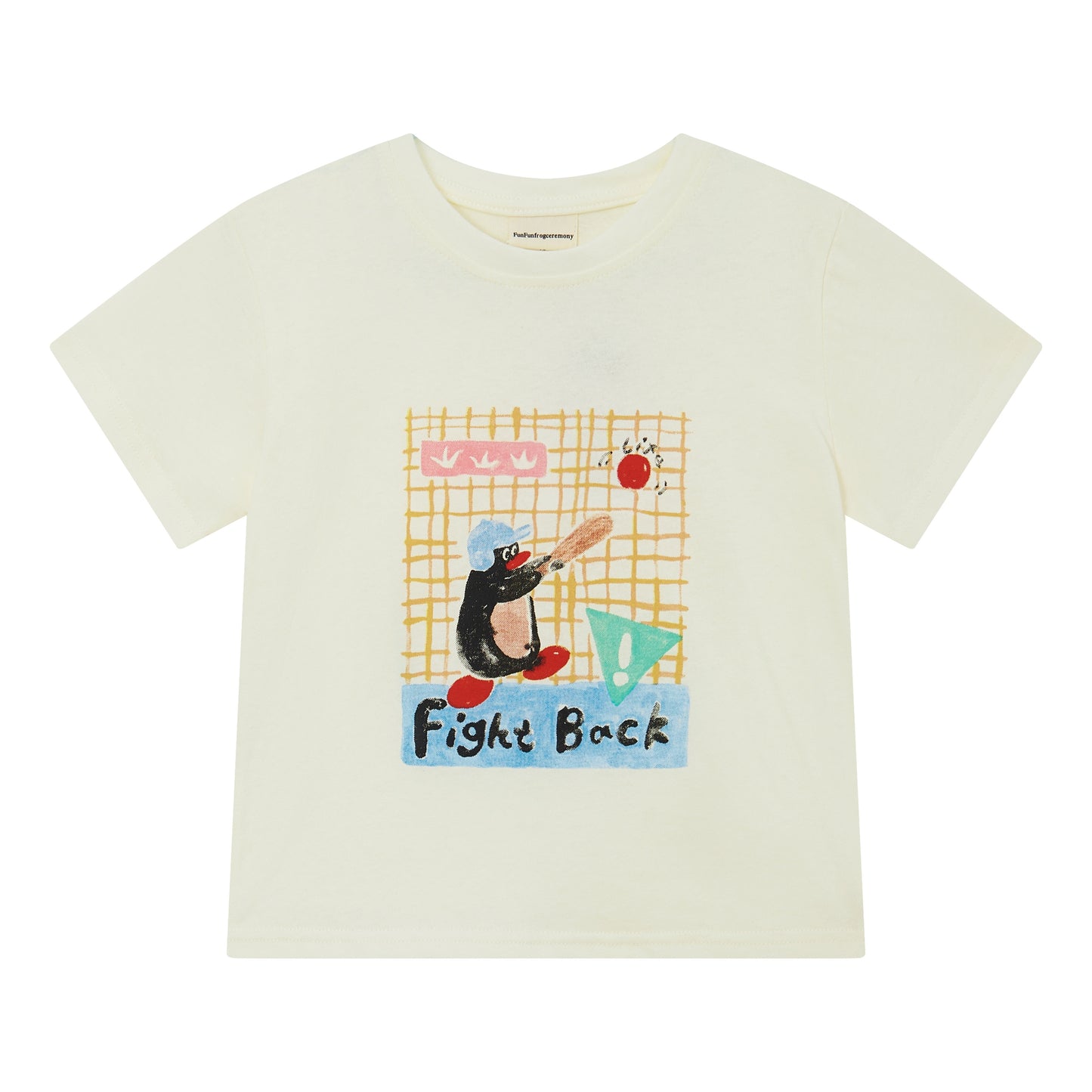 Raypon | Arctic Pals | "Baseball Penguin" Slub Cotton Graphic Tee