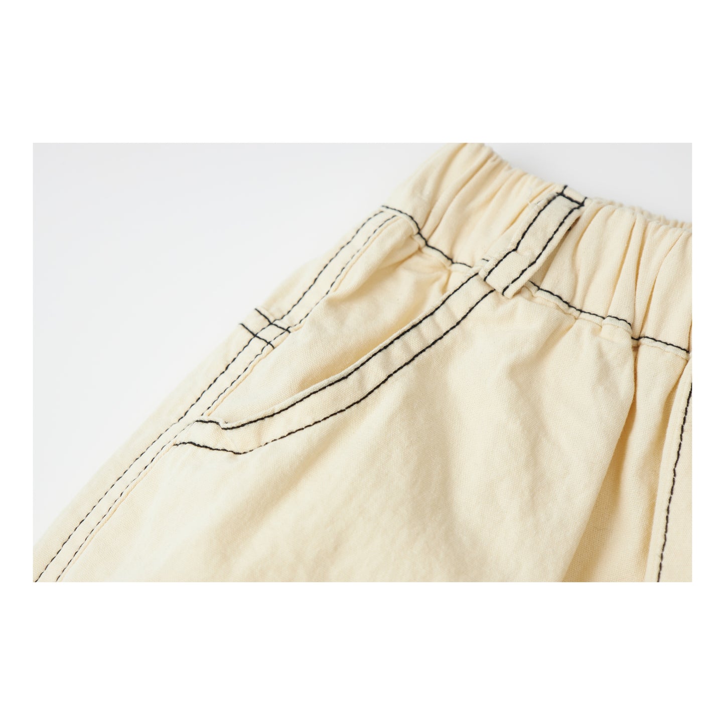 Raypon | Arctic Pals | "Bear Adventure" Embroidered Cotton Shorts