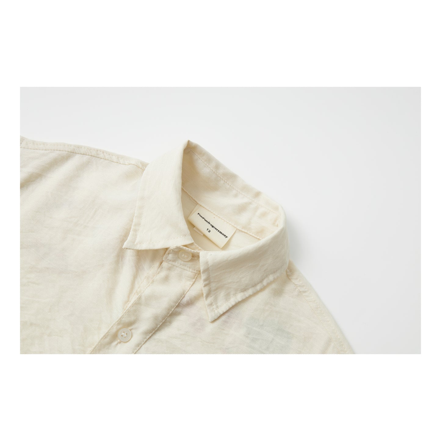 Raypon | Artisan Series | Hedgehog Embroidered Slub Cotton Shirt