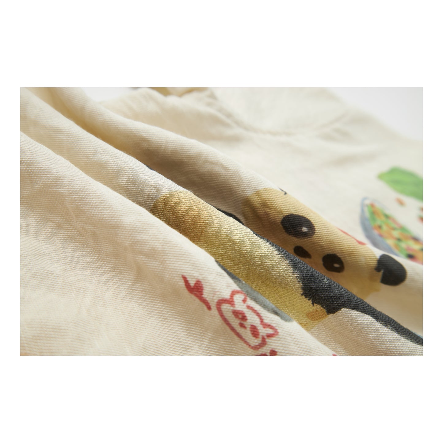 Raypon | Artisan Series | Hedgehog Embroidered Slub Cotton Shirt