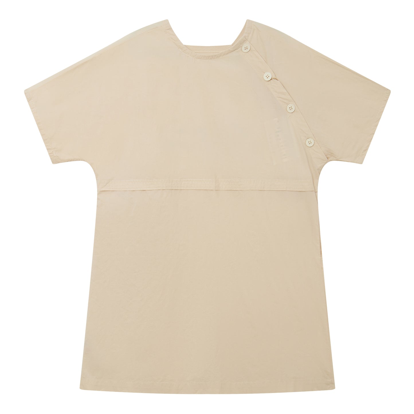 Raypon | Heritage Collection | Side-Button Ruffle Trim Dress