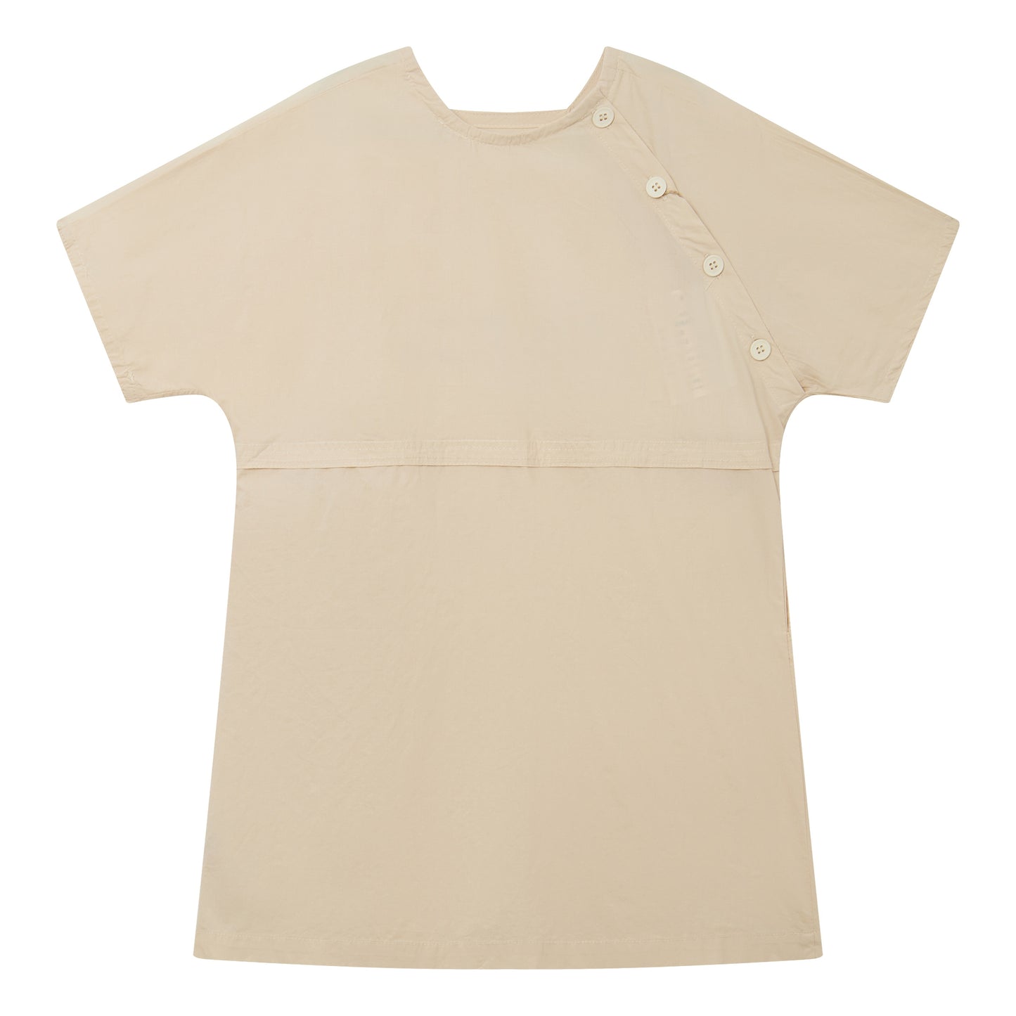 Raypon | Heritage Collection | Side-Button Ruffle Trim Dress