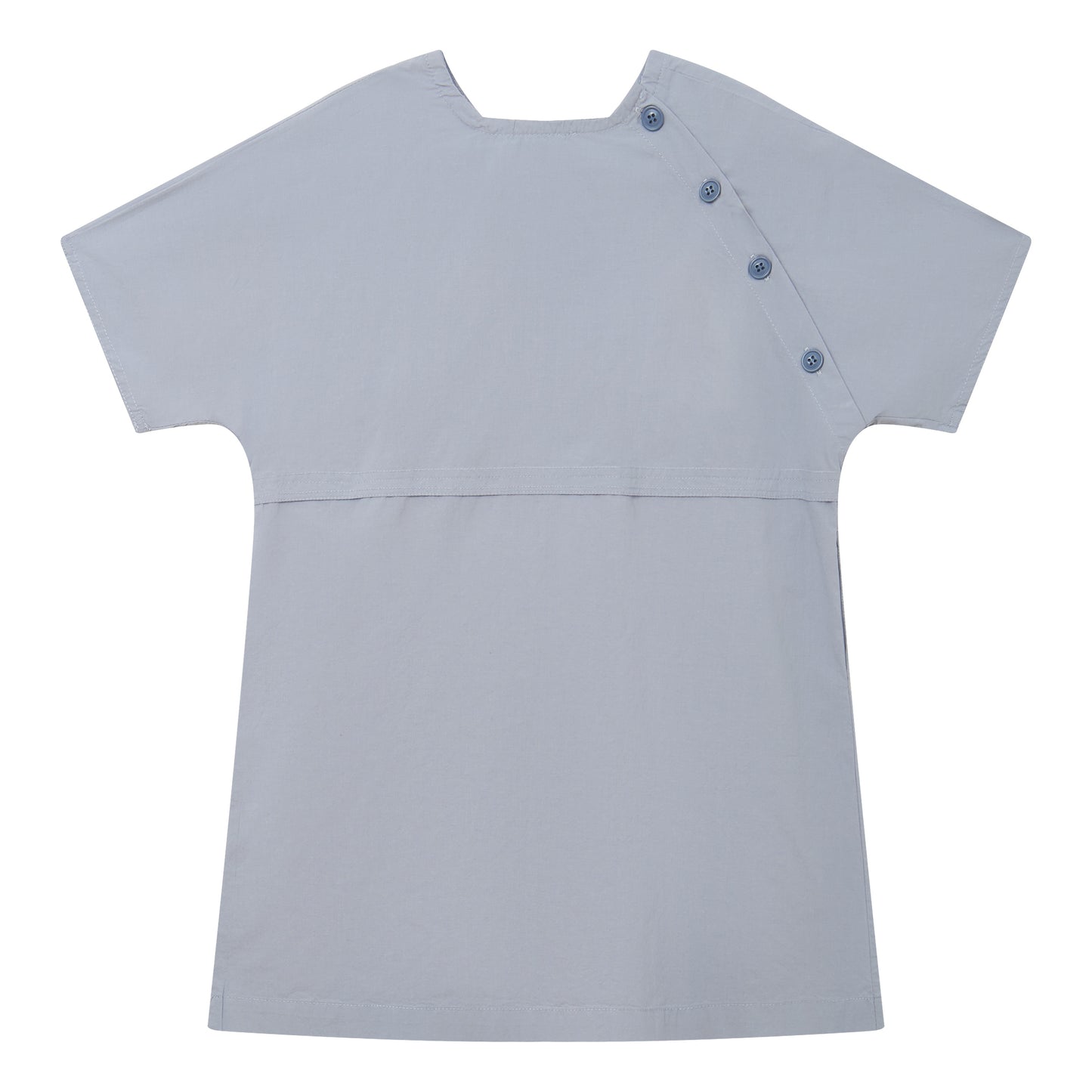 Raypon | Heritage Collection | Side-Button Ruffle Trim Dress