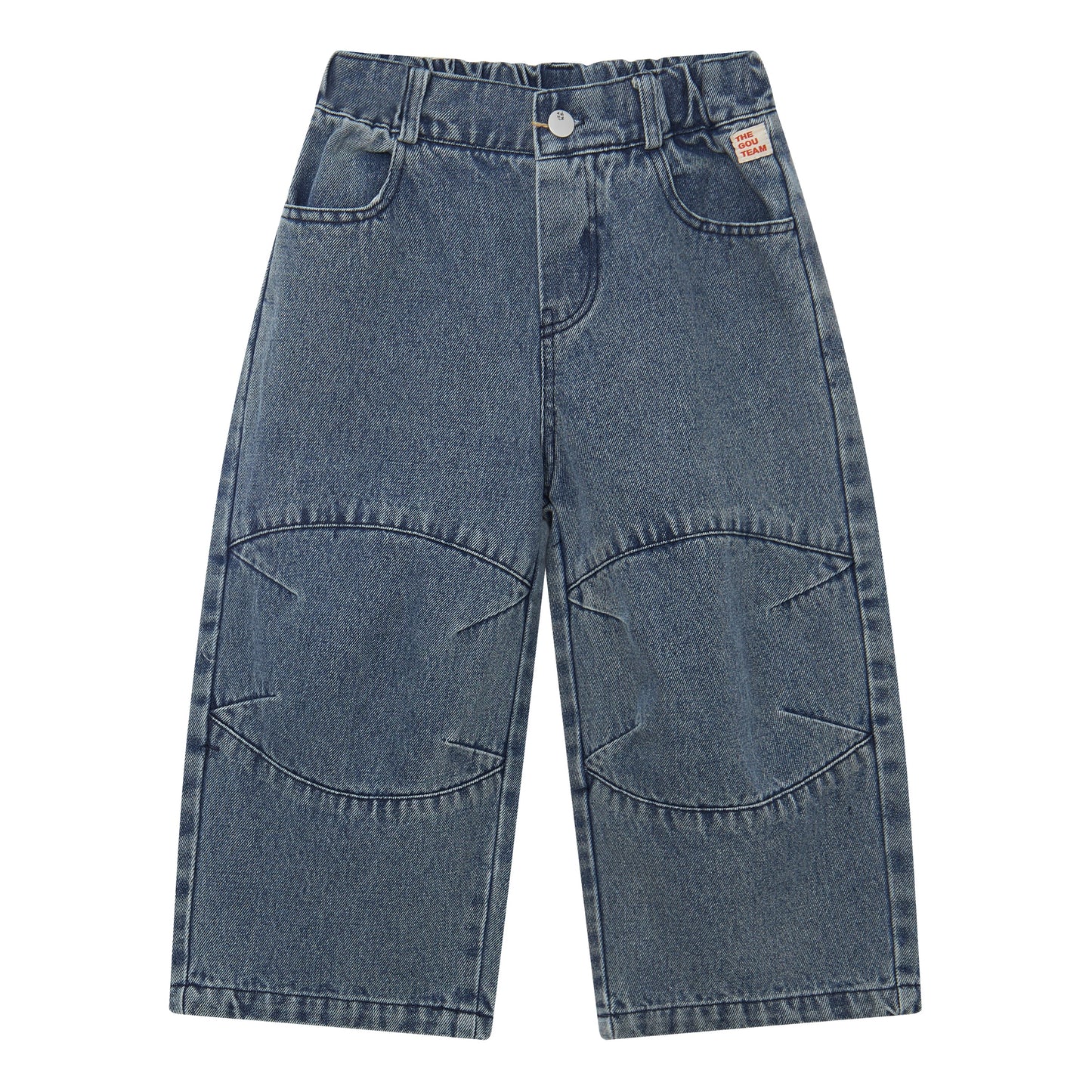Raypon | Artisan Series | Retro Vibe Washed Denim Relaxed Trousers