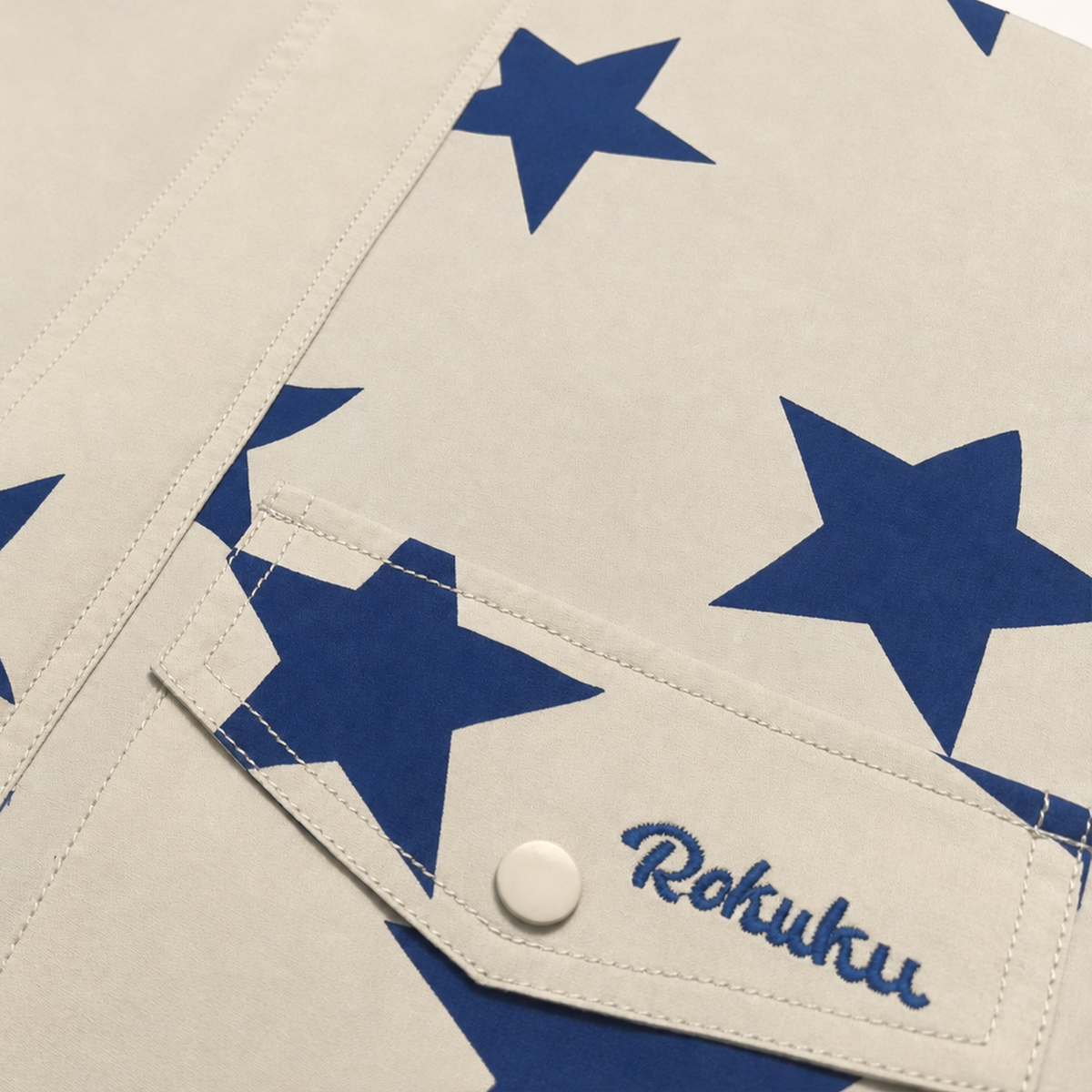 Raypon | Star Trail | All-Over Star Hooded Jacket – detail view 4