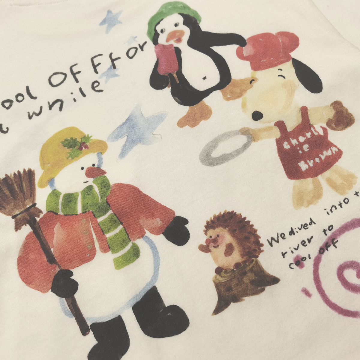 Raypon | Storybook Days | "Cool Off" Elephant Long-Sleeve Tee – detail view 7