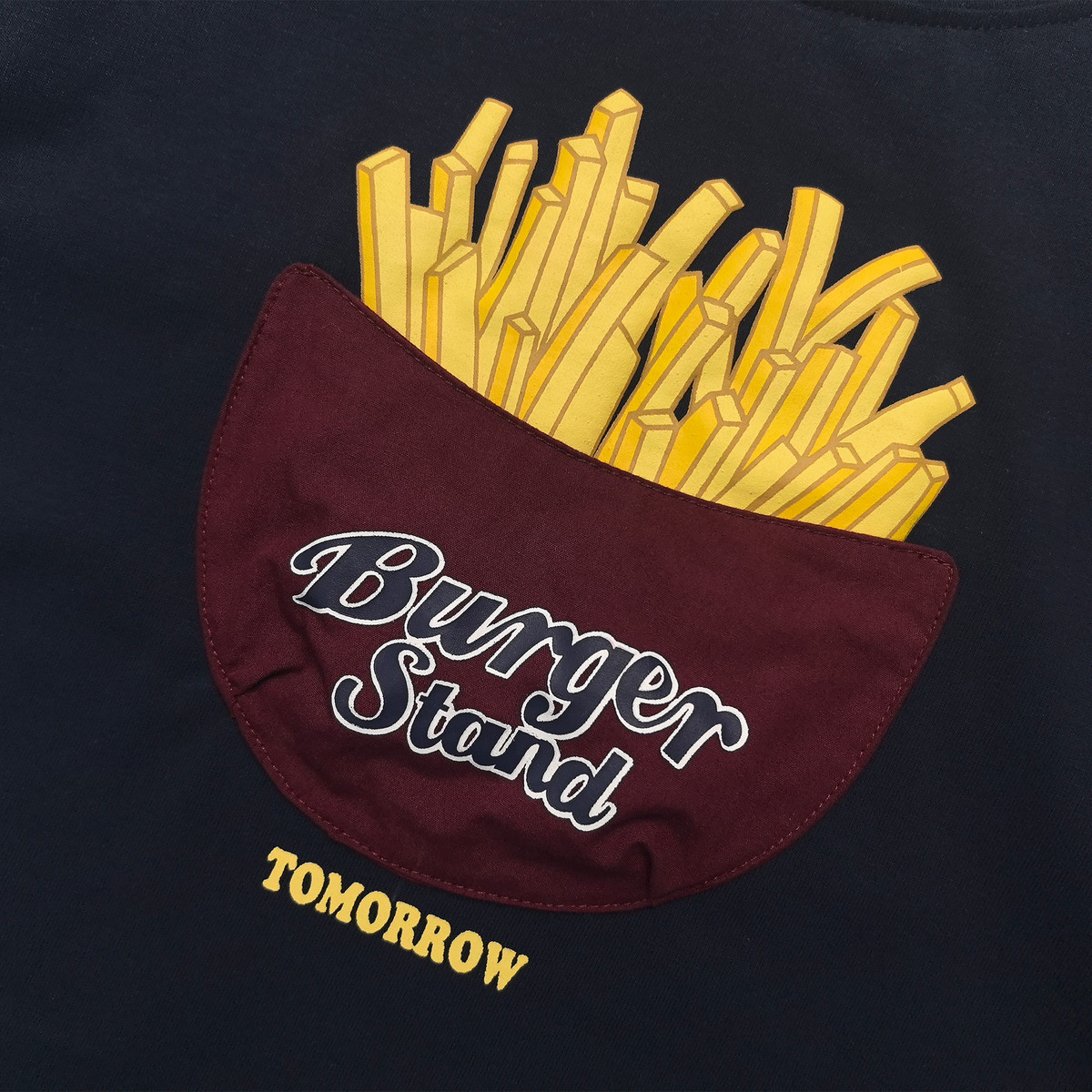 Raypon | Snack Time | Popcorn Graphic Long-Sleeve Tee – detail view 1