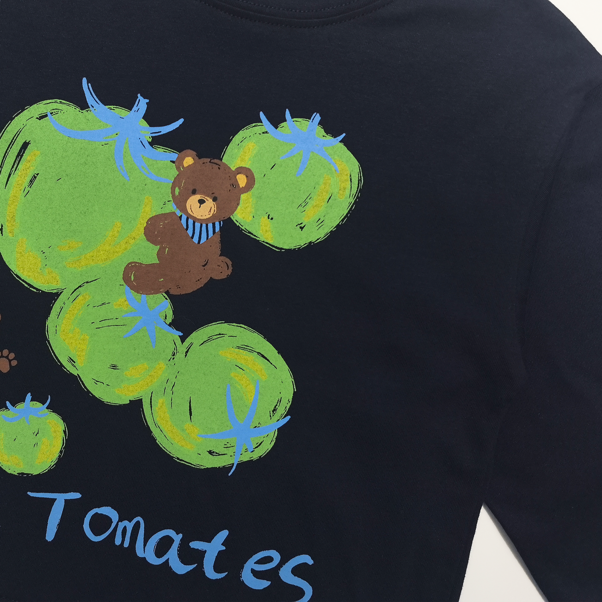Raypon | Market Day | "Red Tomatoes" Graphic Long-Sleeve Tee – detail view 2