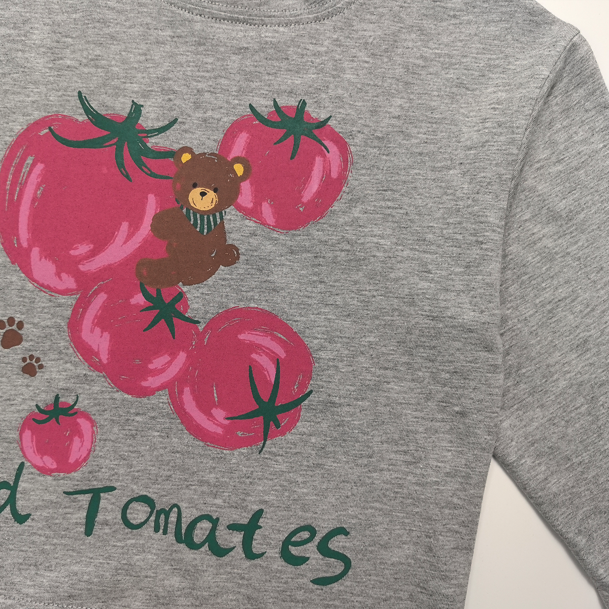 Raypon | Market Day | "Red Tomatoes" Graphic Long-Sleeve Tee – detail view 6