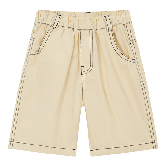 Raypon | Arctic Pals | "Bear Adventure" Embroidered Cotton Shorts