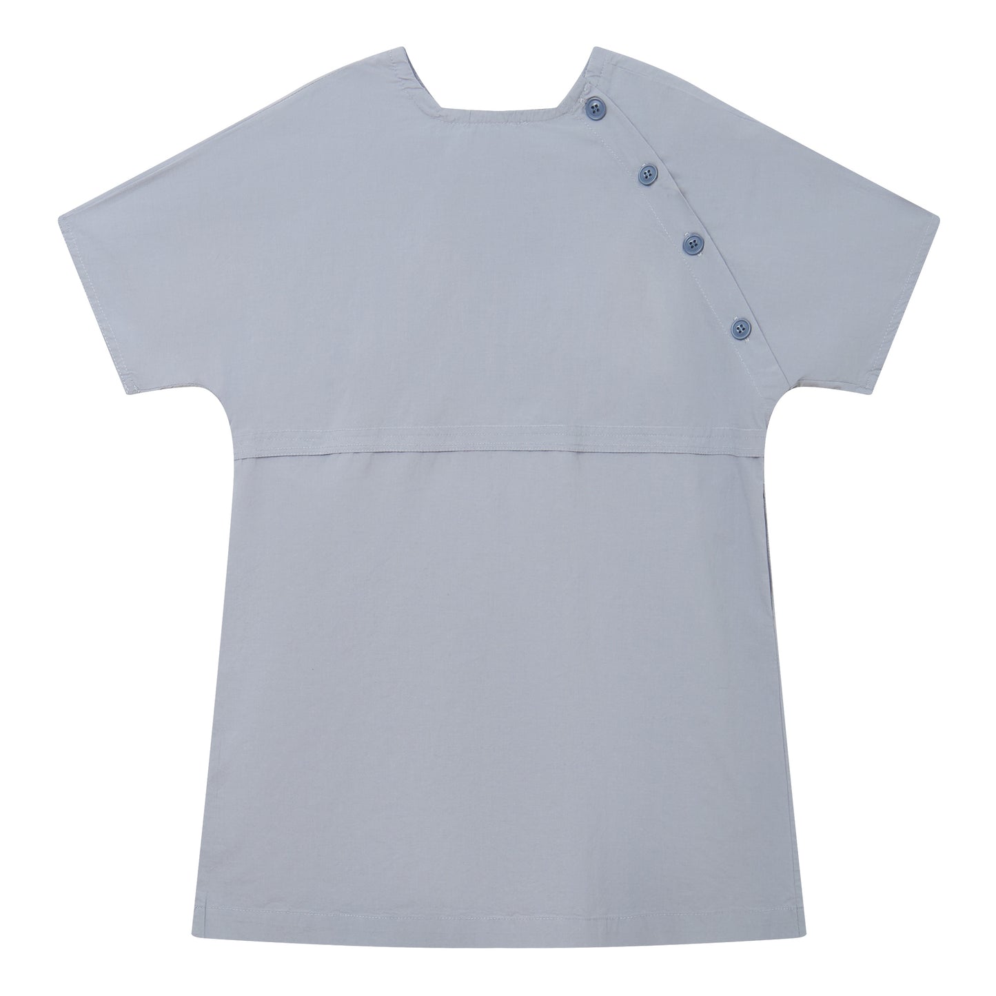 Raypon | Heritage Collection | Side-Button Ruffle Trim Dress