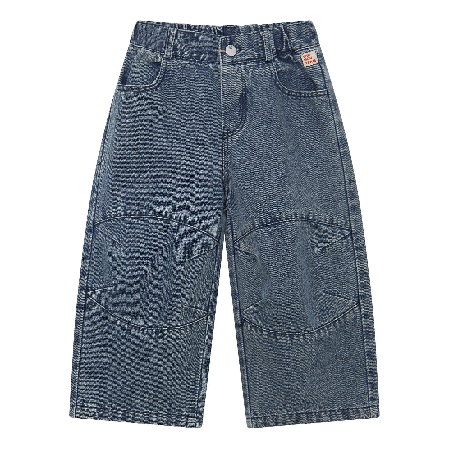 Raypon | Artisan Series | Retro Vibe Washed Denim Relaxed Trousers