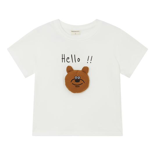 Raypon | The Art of Play | "Hello World" Minimalist Slub Cotton Tee