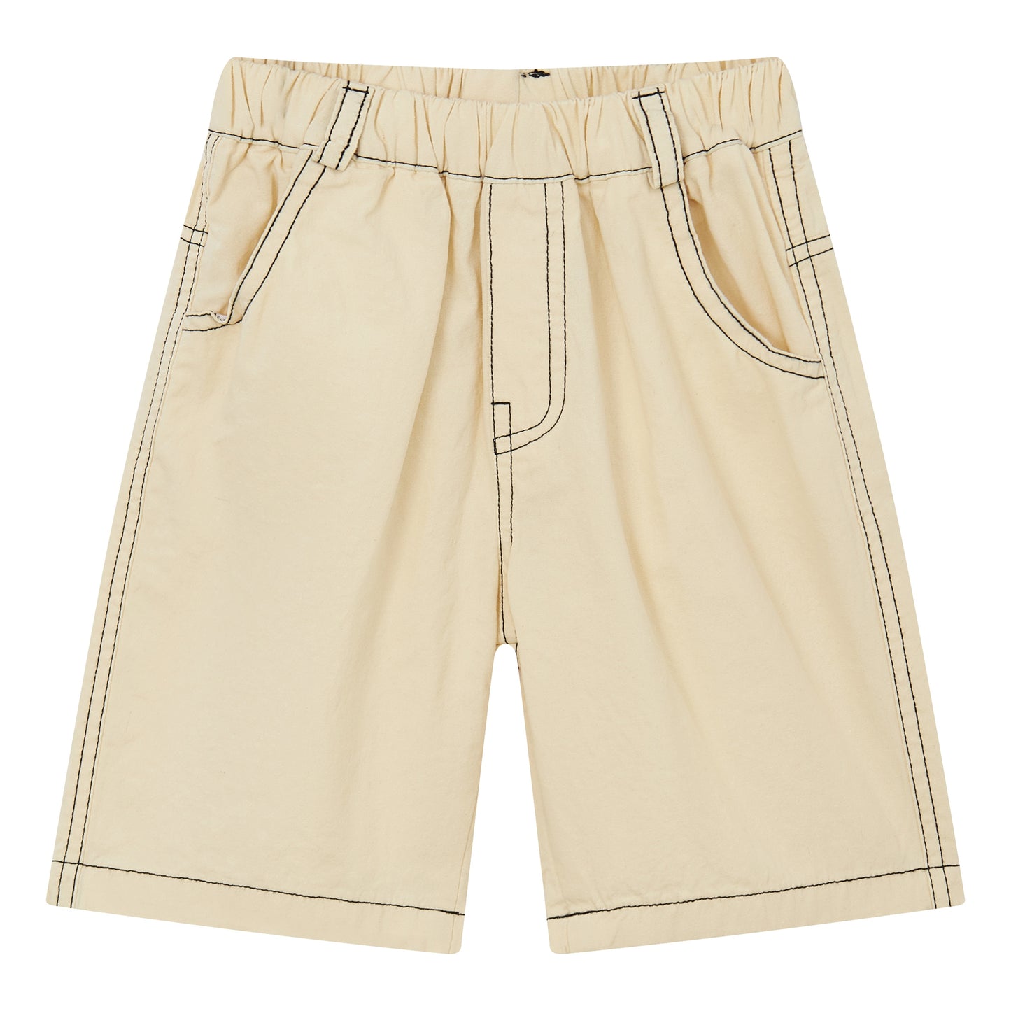 Raypon | Arctic Pals | "Bear Adventure" Embroidered Cotton Shorts