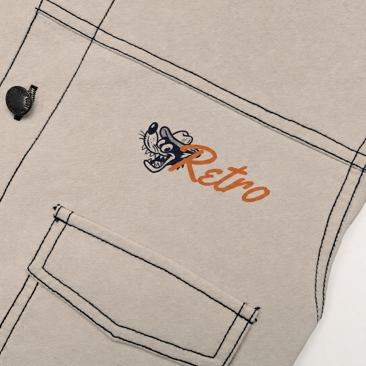 Raypon | Little Explorers | "Fishing Bear" Utility Jacket – detail view 1