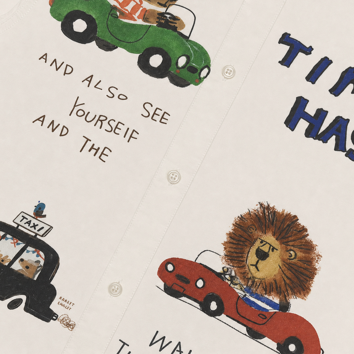 Raypon | Little Roads | "Time Has" Car Graphic Shirt – detail view 1