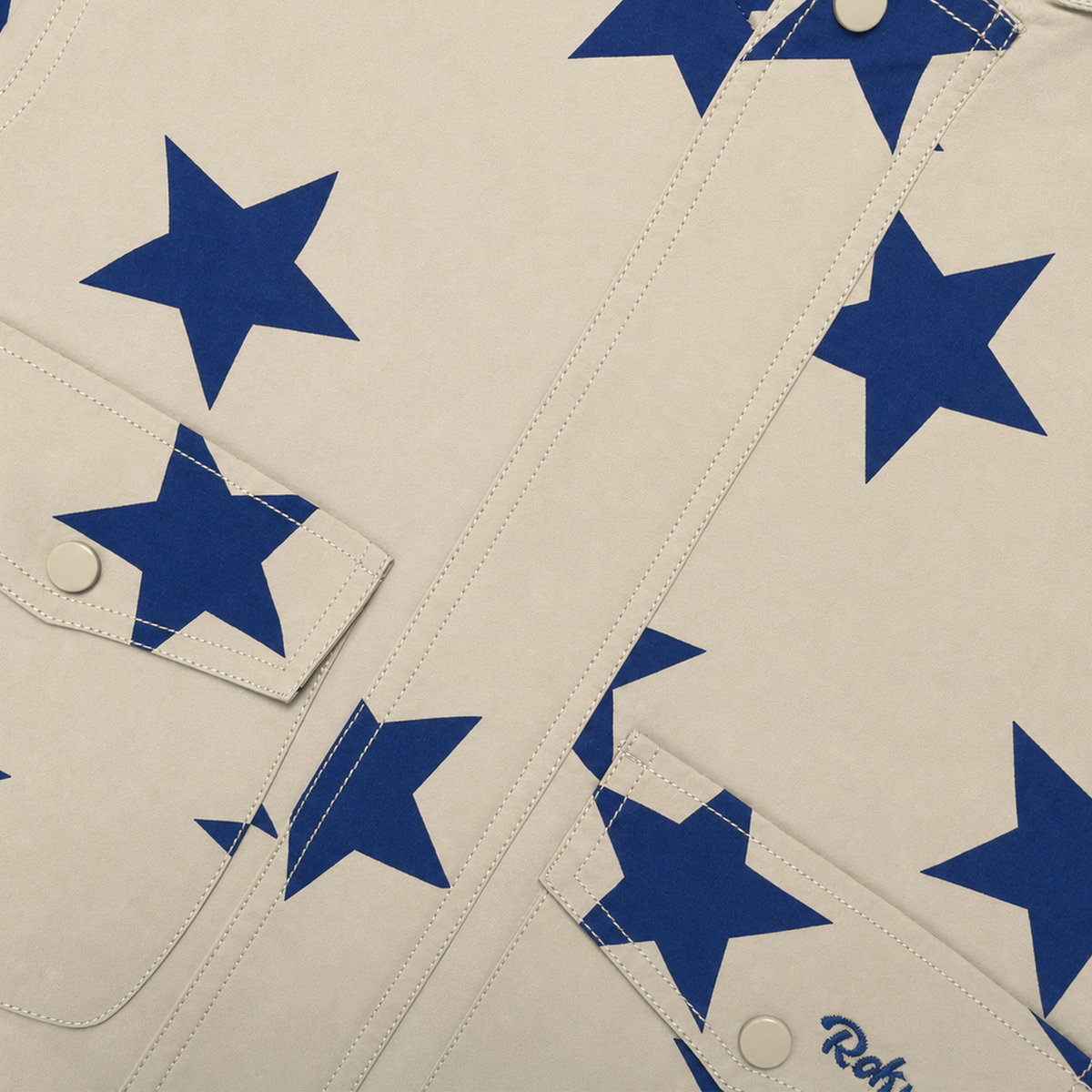Raypon | Star Trail | All-Over Star Hooded Jacket – detail view 1