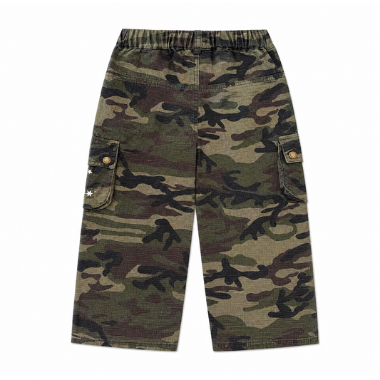 Raypon | Star Trail | "Surround Your" Camo Star Cargo Pants – product view 2