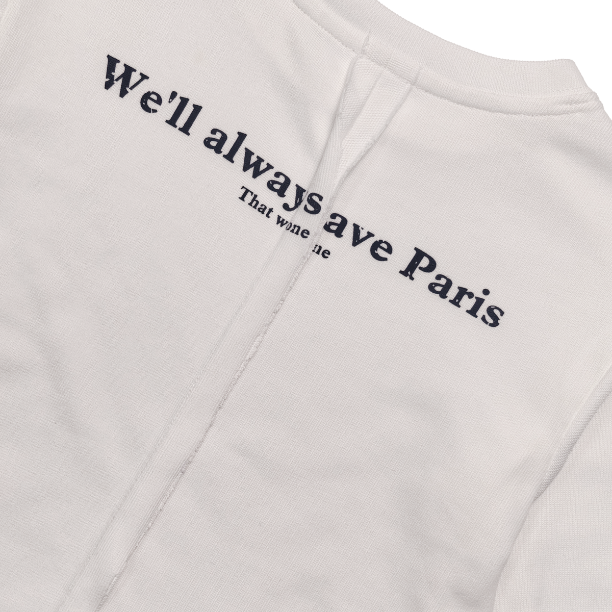 Raypon | Paris Days | "Always Have Paris" Raw-Edge Long-Sleeve Tee – detail view 14