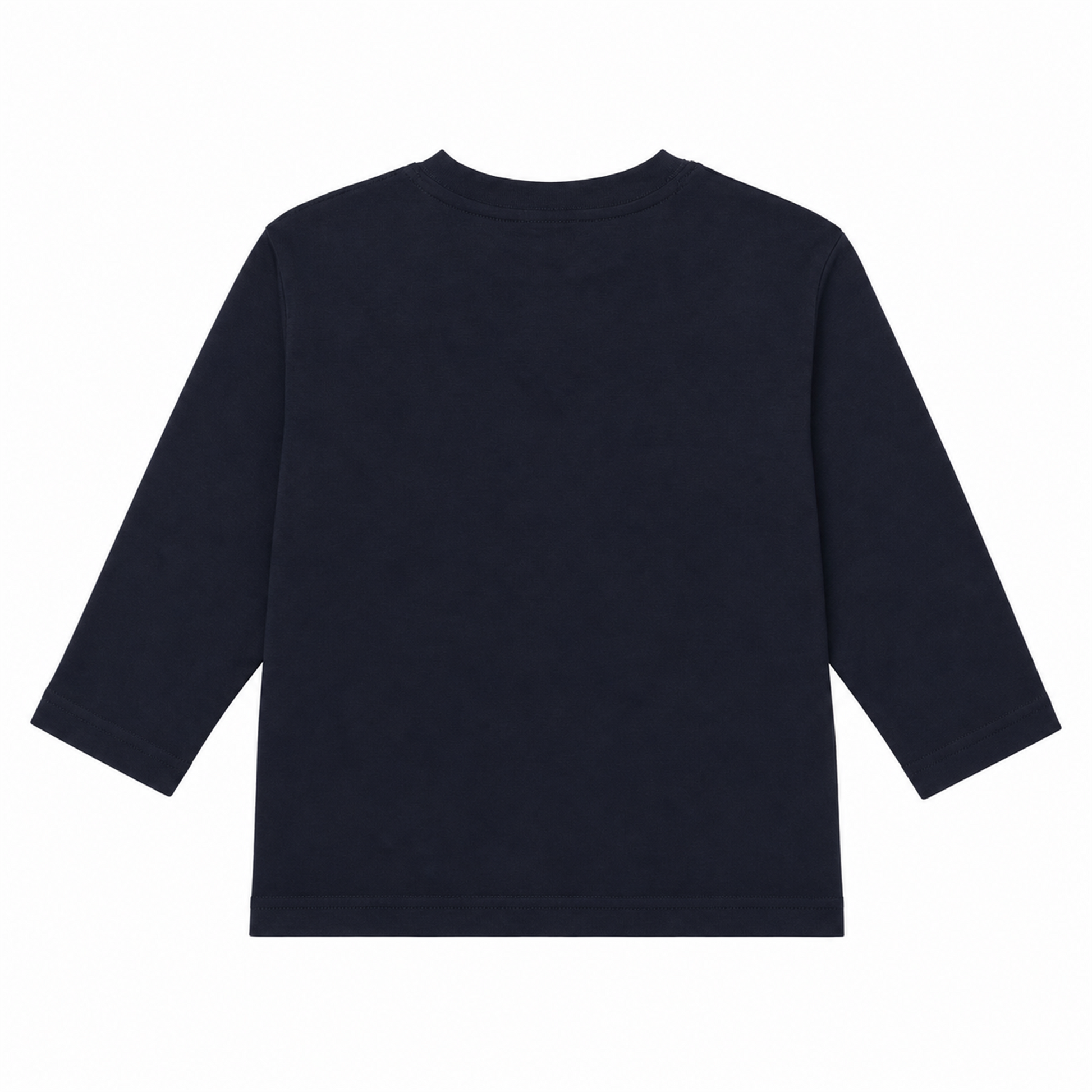 Raypon Popcorn Graphic Long-Sleeve Tee in Navy - back view