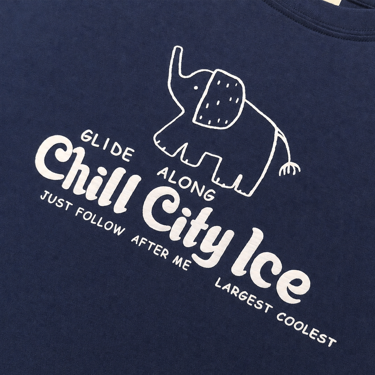 Raypon | Sunshine Club | "Chill City" Elephant Long-Sleeve Tee – detail view 2