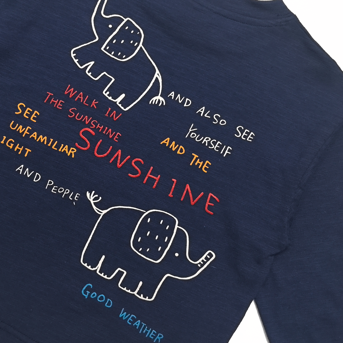 Raypon | Sunshine Club | "Chill City" Elephant Long-Sleeve Tee – detail view 5
