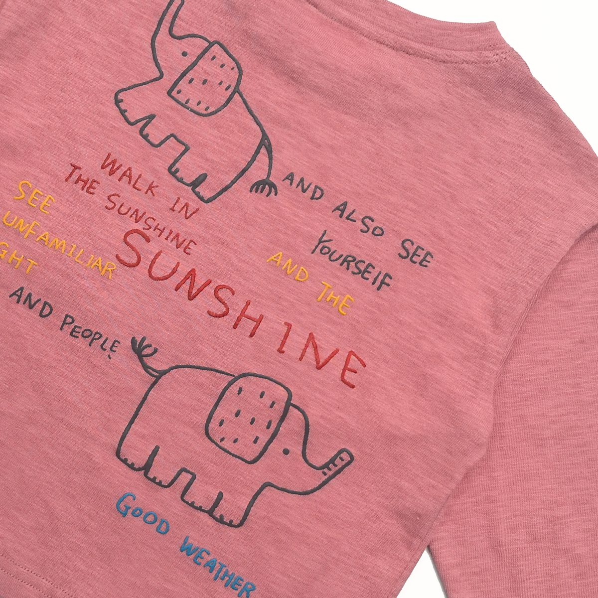 Raypon | Sunshine Club | "Chill City" Elephant Long-Sleeve Tee – detail view 10