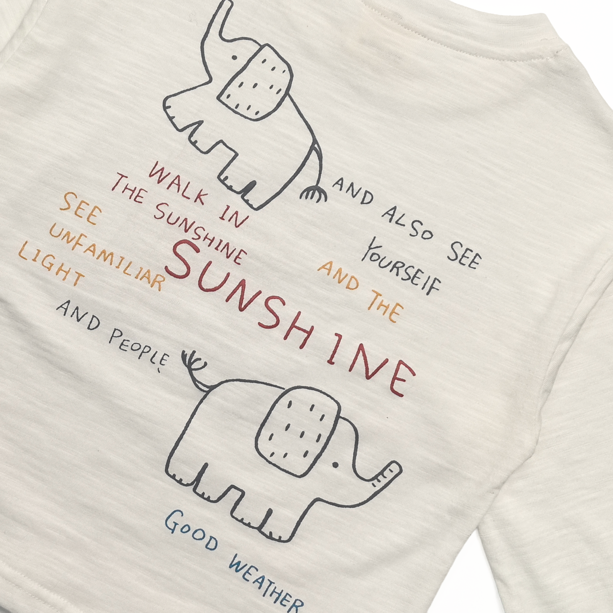 Raypon | Sunshine Club | "Chill City" Elephant Long-Sleeve Tee – detail view 14