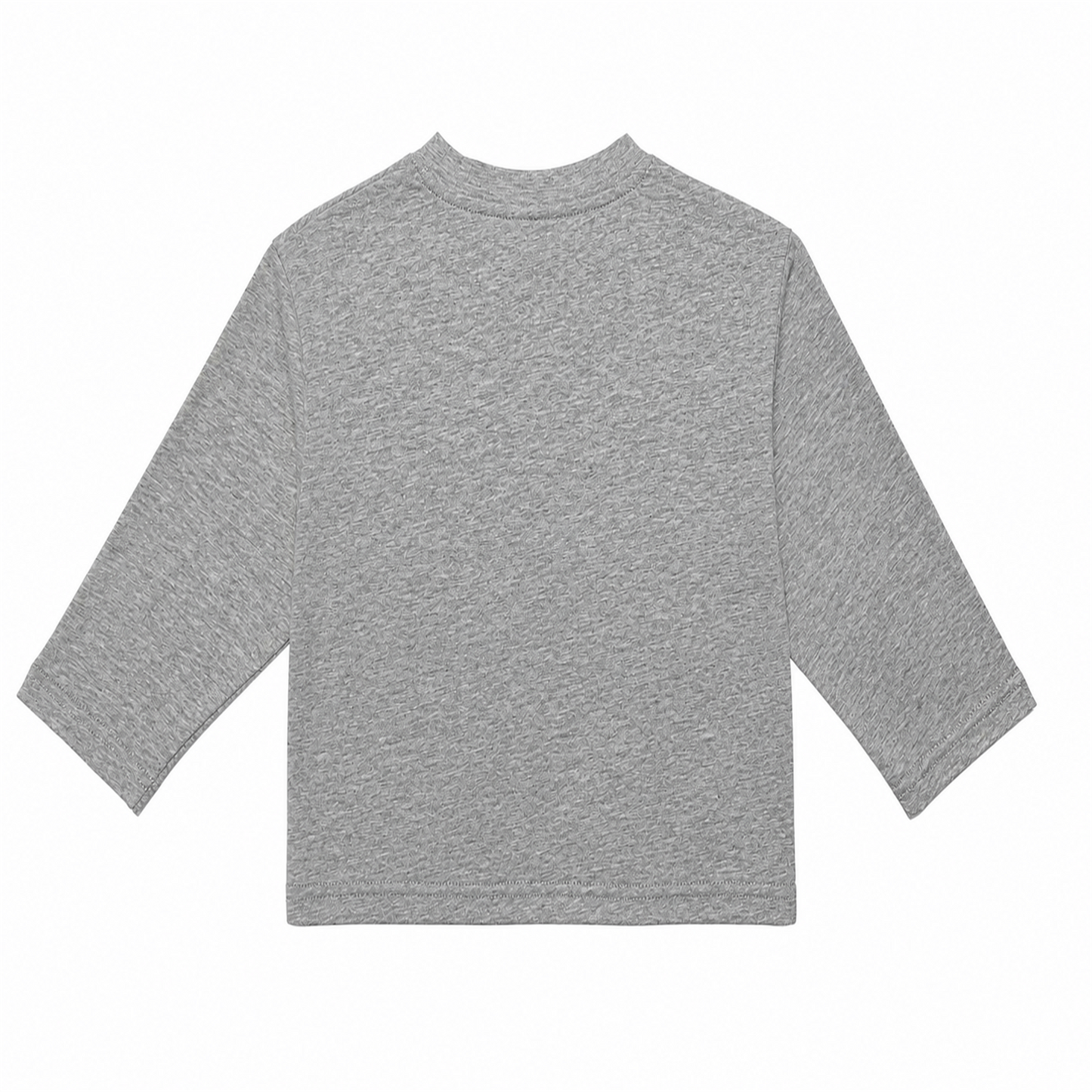 Raypon Red Tomatoes Graphic Long-Sleeve Tee in Heather Grey - back view