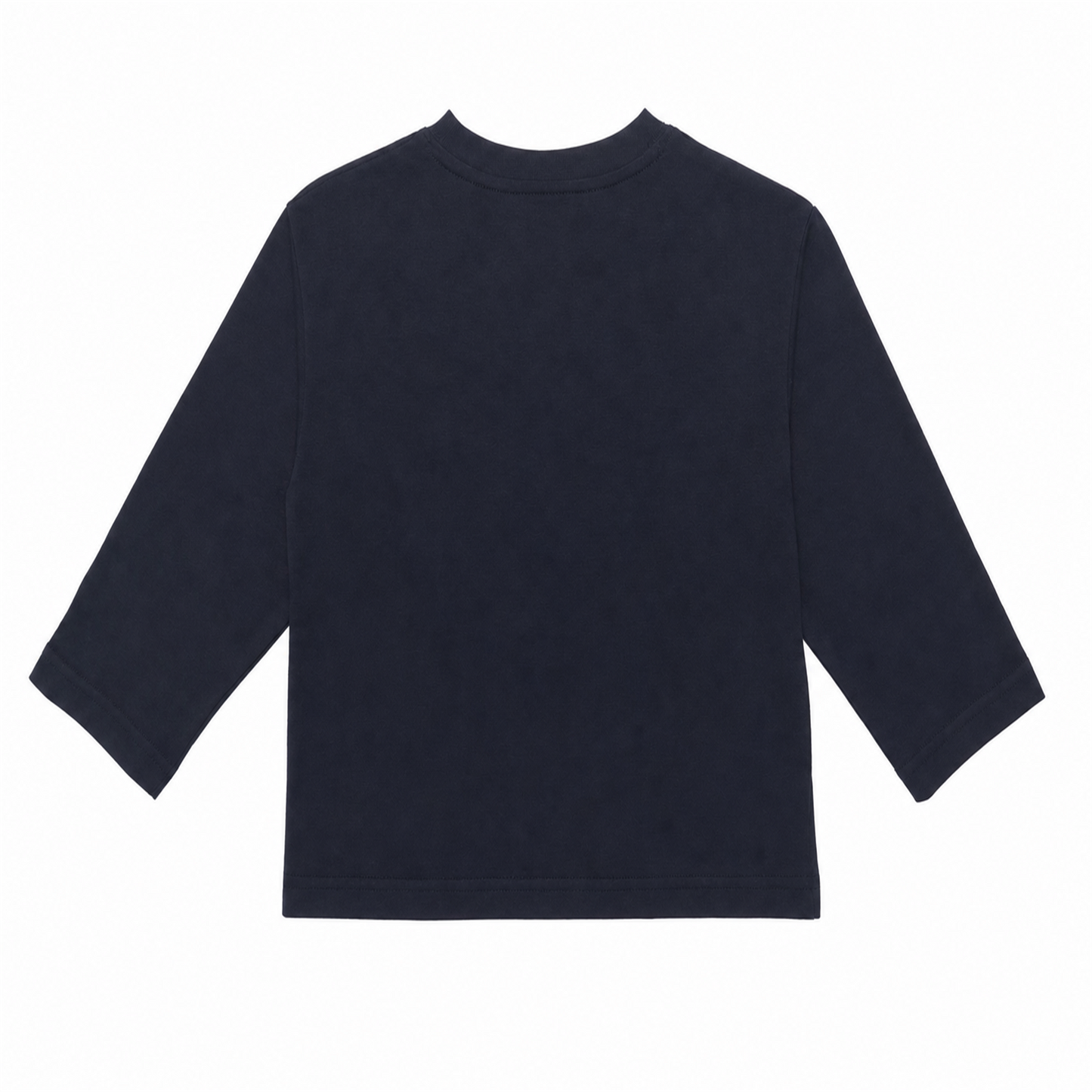 Raypon Red Tomatoes Graphic Long-Sleeve Tee in Navy - back view