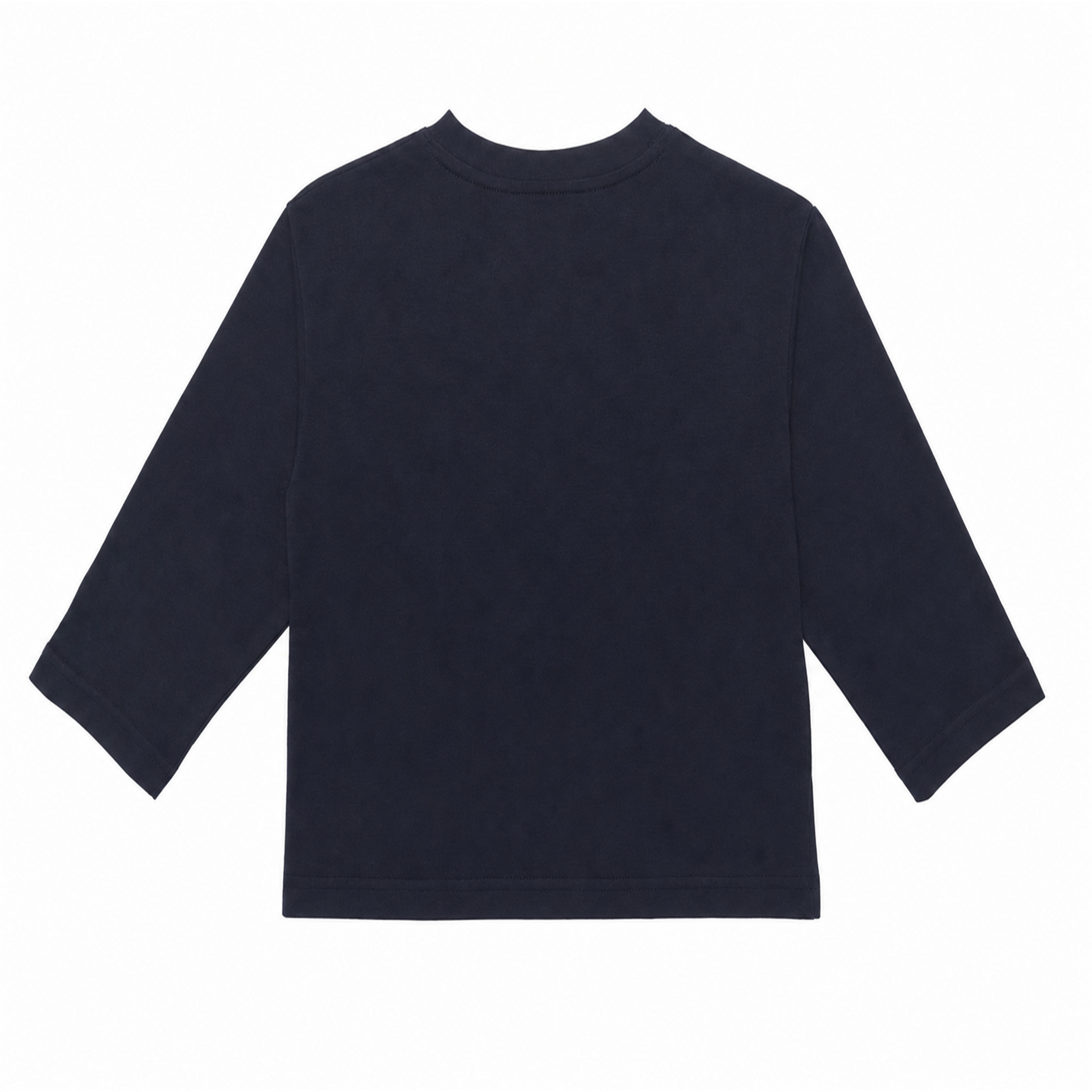 Raypon Red Tomatoes Graphic Long-Sleeve Tee in Navy - back view