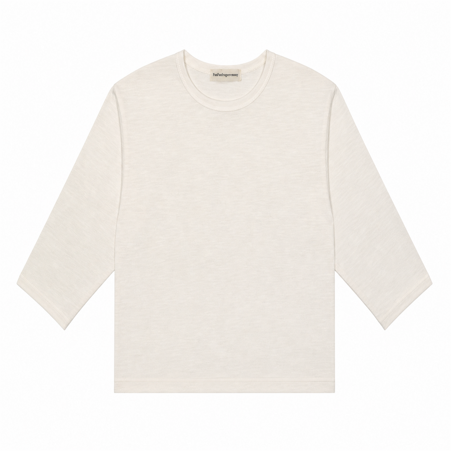 Raypon Excavator Graphic Long-Sleeve Tee in White - front view