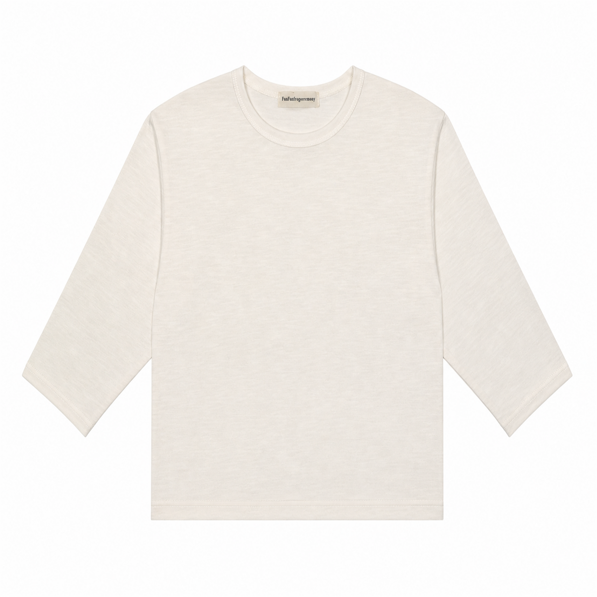 Raypon Excavator Graphic Long-Sleeve Tee in White - front view